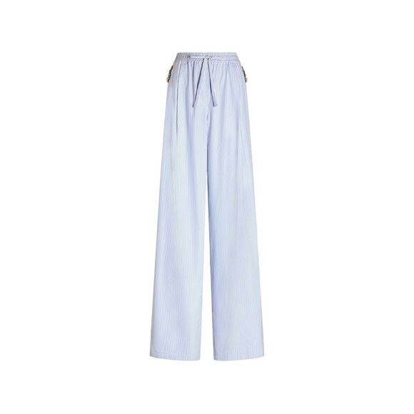 Dolce & Gabbana Blue Trousers - Palazzo Pants Women
